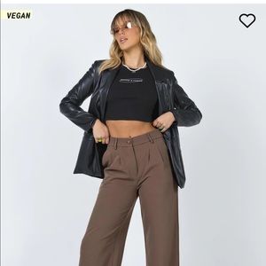 MORRISON PU BLAZER BLACK